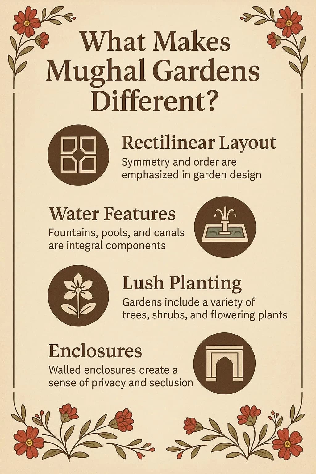 What Makes Mughal Gardens Different?
